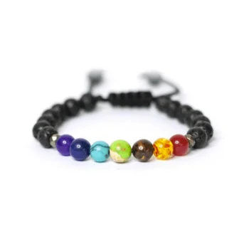 7 Chakra Kids Adjustable Diffuser Vitality Bracelet