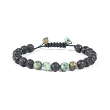 African Turquoise Adjustable Diffuser Vitality Bracelet