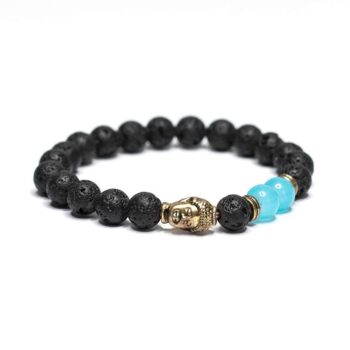 Blue Agate Buddha Vitality Bracelet