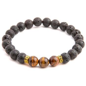 Brown Tiger Eye Diffuser Vitality Bracelet