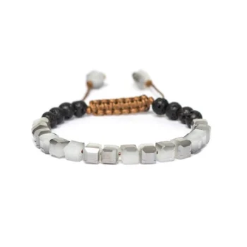 Glass Diffuser Adjustable Vitality  Bracelet (MORNING MIST)