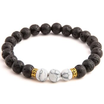 White Howlite Diffuser Vitality Bracelet