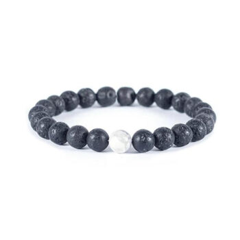 White Howlite Lava Stone Vitality Bracelet