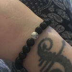 White Howlite Lava Stone Vitality Bracelet photo review