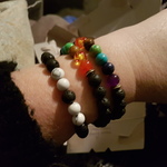 White Howlite Lava Stone Vitality Bracelet photo review