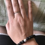White Howlite Lava Stone Vitality Bracelet photo review