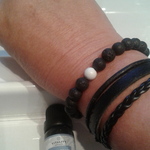 White Howlite Lava Stone Vitality Bracelet photo review