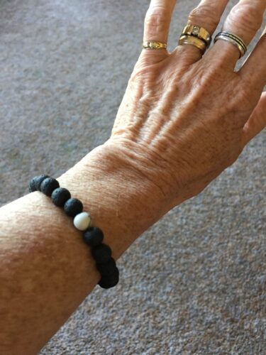 White Howlite Lava Stone Vitality Bracelet photo review
