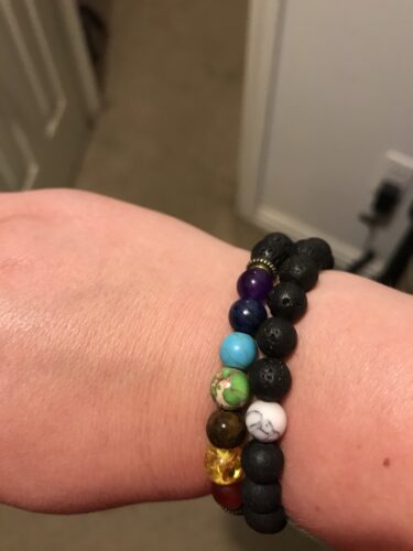 White Howlite Lava Stone Vitality Bracelet photo review