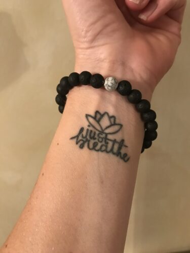White Howlite Lava Stone Vitality Bracelet photo review