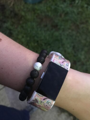 White Howlite Lava Stone Vitality Bracelet photo review